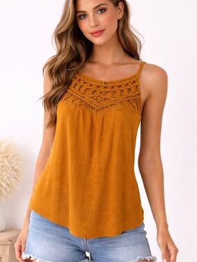 Maurices Crochet Detail Tank Top